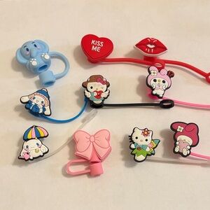 Straw toppers, 10 pcs